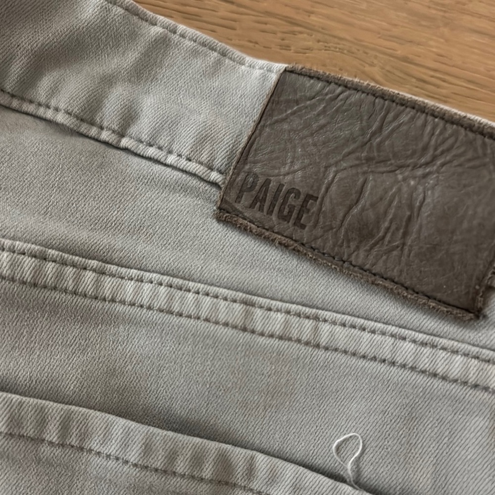 Men’s Paige “federal” light grey soft denim. Size 32